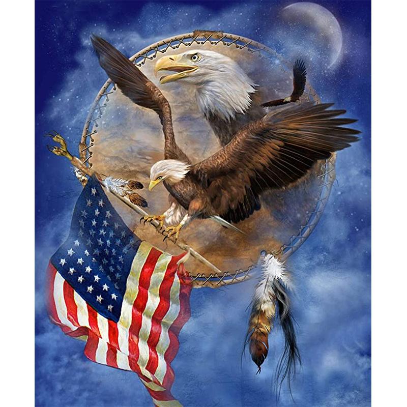 5D Diamond Painting Embroidery Cross Craft Stitch US Eagle Arts Mural Home Decor 5D Diamond Painting Embroidery Cross Craft Stitch US Eagle Arts Mural Home Decor