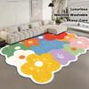 Colorful Flower Carpet Doormat Welcome Mat Large Area Rug Living Room Carpet Sofa Carpet Soft Rug For Bedroom Warm Home D