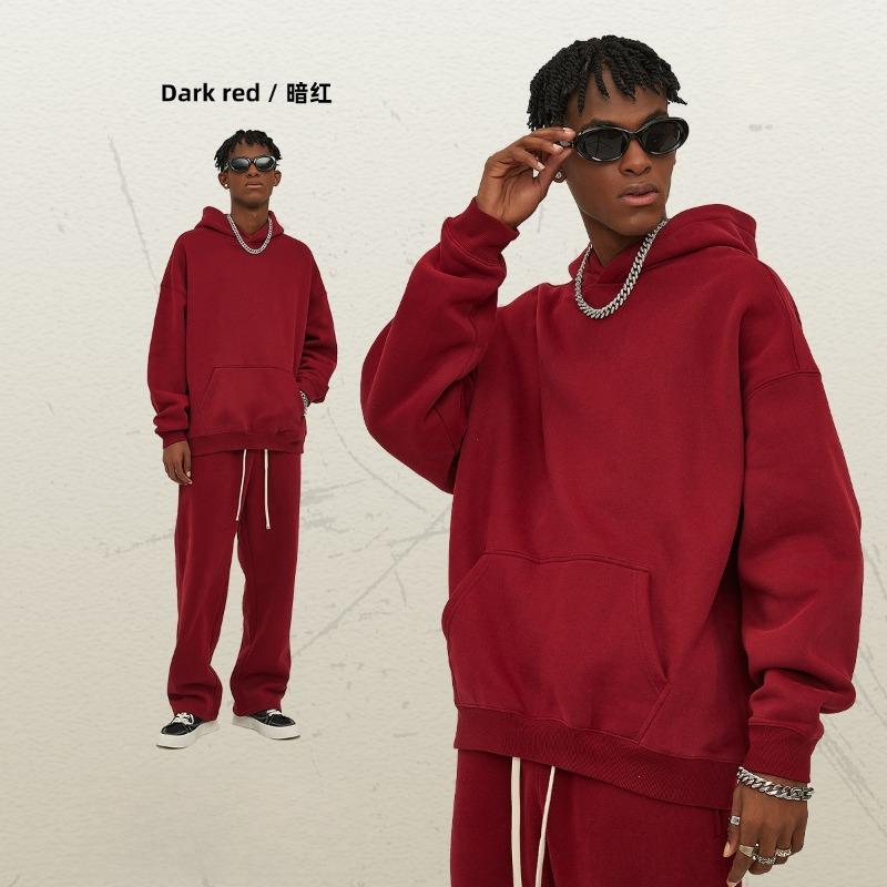 EastRogue New Loose-fitting 350g Fleece-lined Trendy Hoodie for Men, Oversized and Thickened with A Hood.
