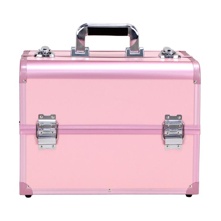 Qihui Portable 13" Multifunction Makeup & Manicure Case with Embroidery