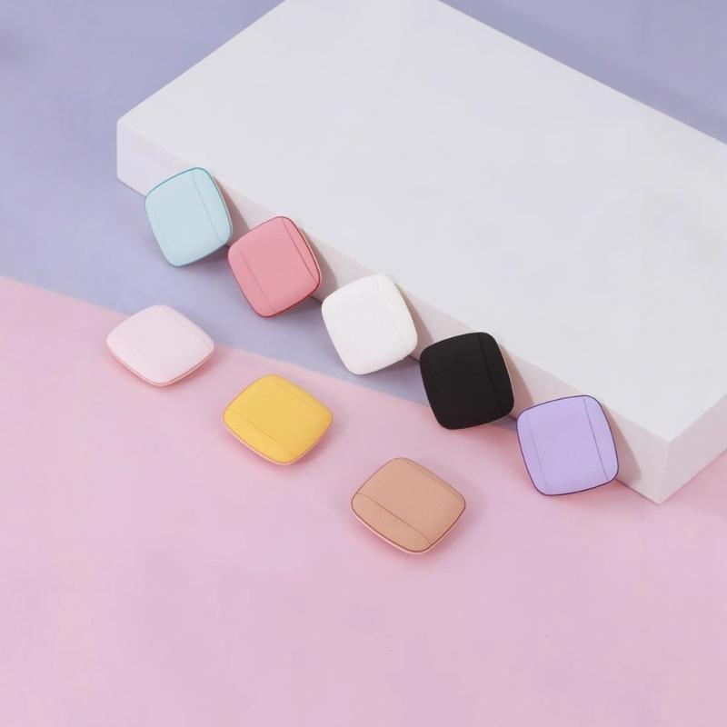 6 Pieces Mini Finger Powder Puff Sponges Face Cosmetic Accesories For Blending And Concealer Square Makeup Tool