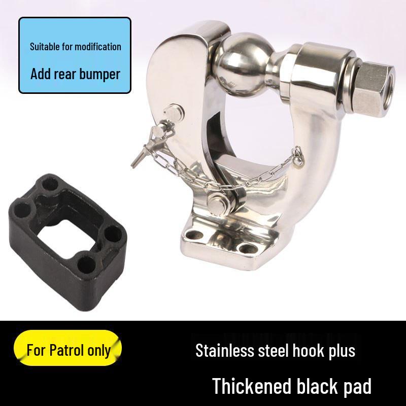 Nissan Patrol Y62 Trailer Hitch & Y61 Stainless Steel Quick Release Towing Hook