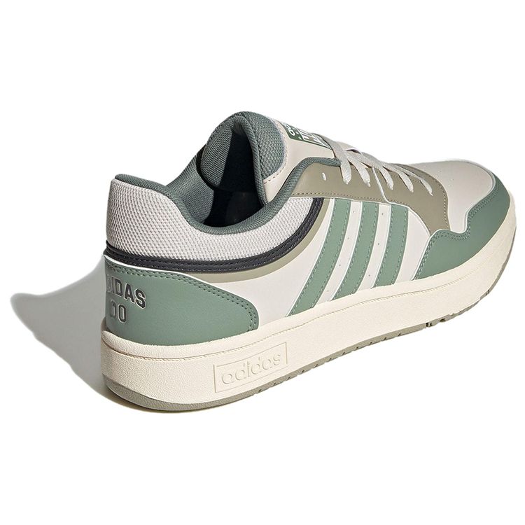 Adidas Neo Hoops 3.0 Durable Non-Slip Low-Top Skate Shoes Unisex Sneakers Gray Green IE8003