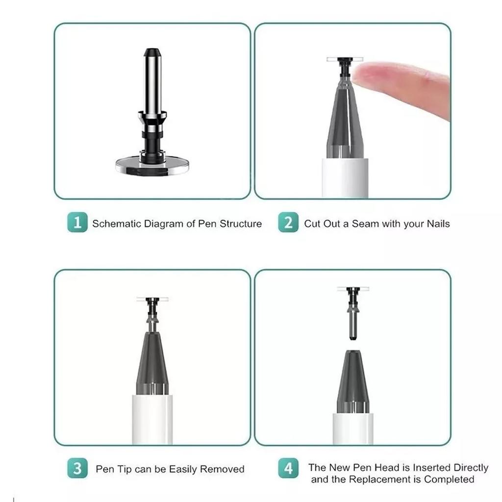 Stylus Digitalstift Universal 3 in 1 Hohe Empfindlichkeit Passiver Scheibenspitze Kapazitiver Stift für Touch