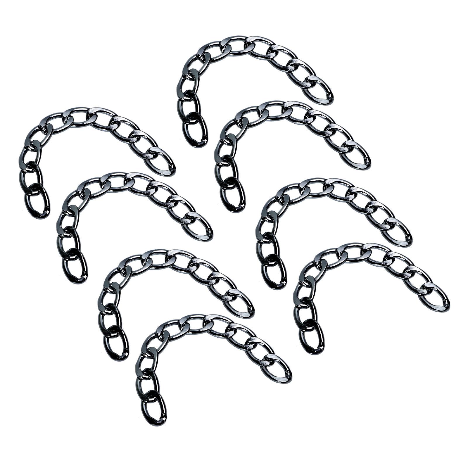 

Алюминиевая цепь 10 метров DIY декоративная прочная элегантная панцирная цепь для изготовления ювелирных изделий сумка чёрный