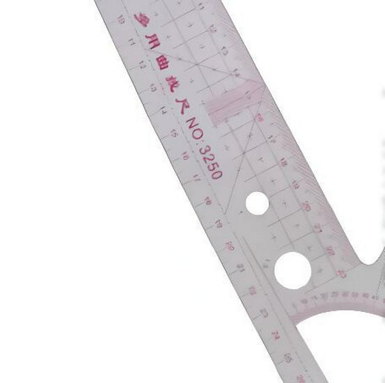 Multifunctional Curve and Armhole Grading Ruler for Clothing Patterns