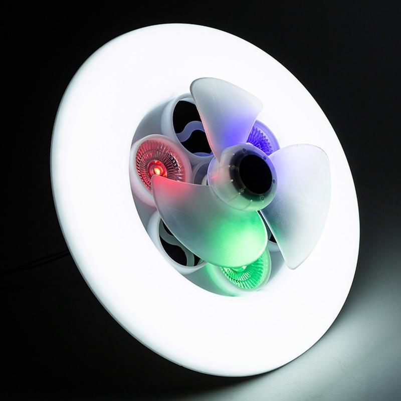 Low Profile Ceiling Fan with Lights Modern Dimmable Ceiling Light Fan 3 Gear Working Mode Fan Ceiling Lamp for Home