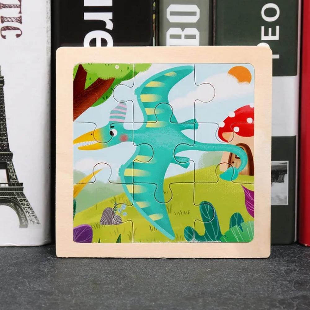 9 ks Drevené puzzle malej veľkosti Montessori hračky pre bábätká Skladačka 3D puzzle dosková hra Vzdelávacie hračky pre deti Darček