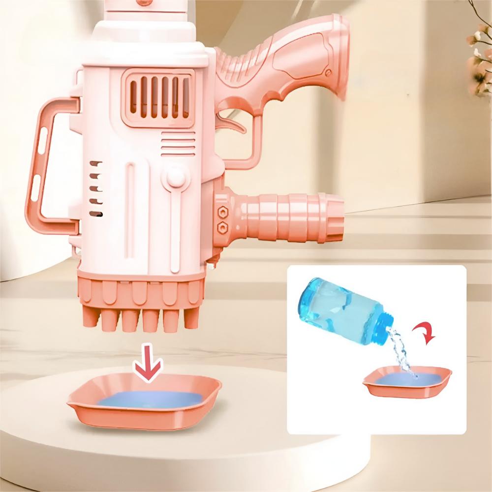 Bubble machine bazooka gun generator gift bubble liquid