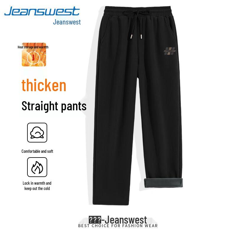 

Jeanswest Men s Winter Fleece-Lined Corduroy Straight-Leg Casual Pants 5XL