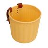 Front Handlebar Bicycle Basket Multipurpose Simulation Wicker Round Shape Large Capacity Bike Baskets Yellow