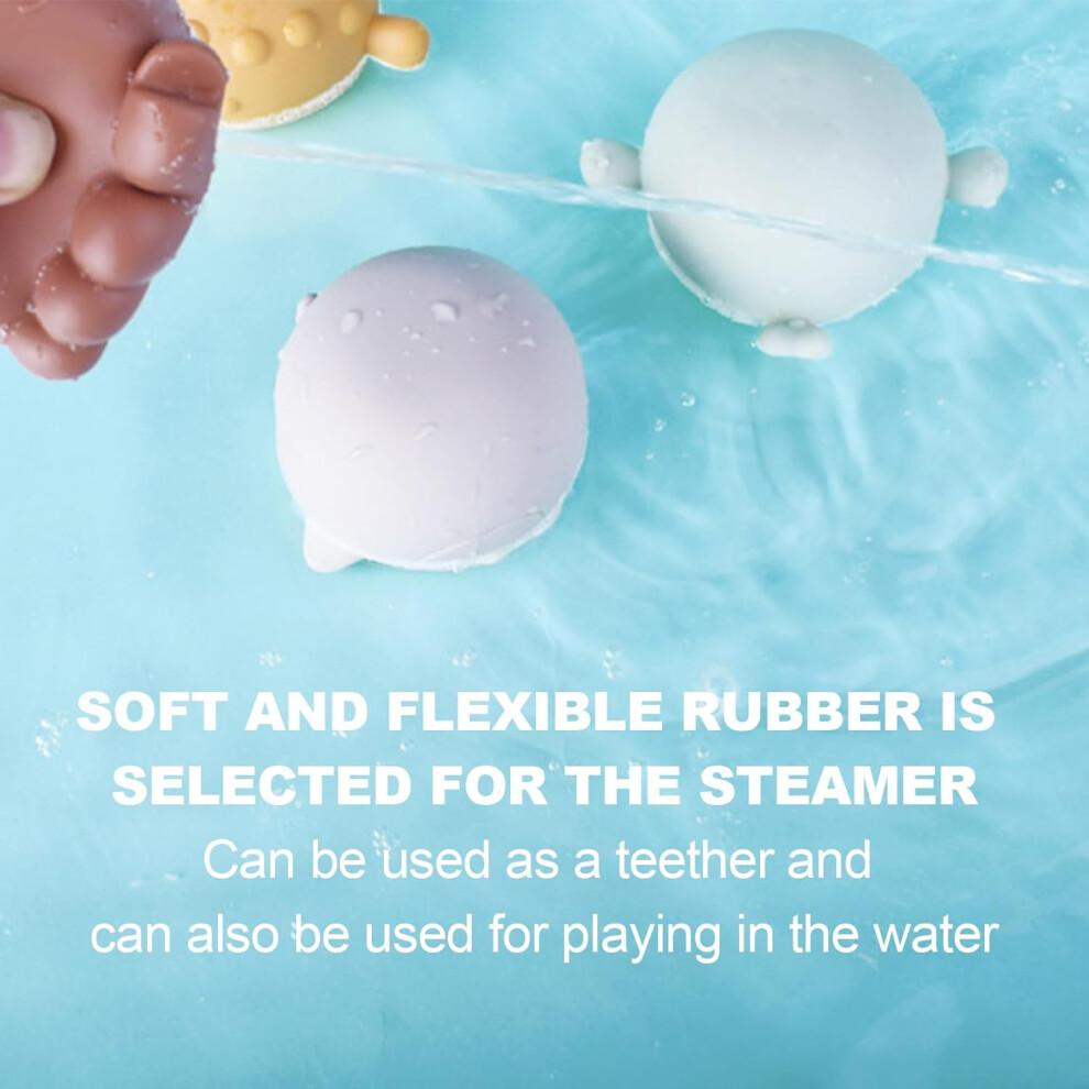 Bath Toys with Interactive Water Spray, Floating Stackable Animal Bath Toy for Toddlers and Kids