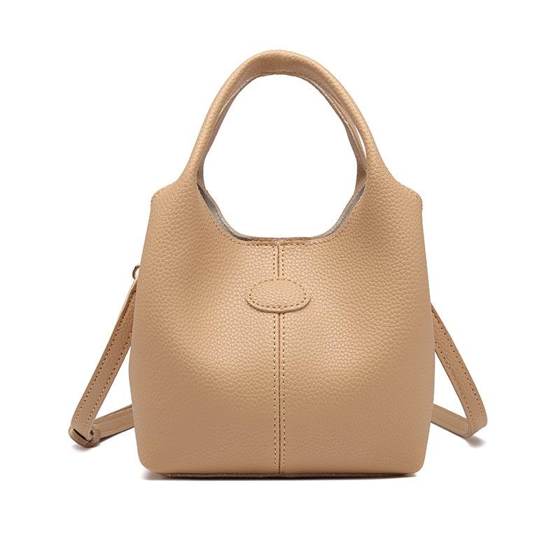 IELGY Женская квадратная сумка-ведро с замком на плечо и нишей — фото 8