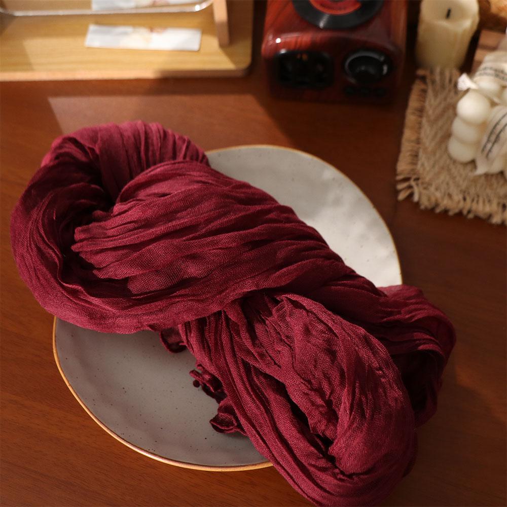 Vintage Table Runners 90x180/300cm Boho Cheesecloth Table Setting Multi-color Rustic Country Wedding Decoration Dinning Decor
