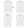 4pcs Mesh Gutter Filter Silver Floor Drain Filter Strainer Anti-Blocking Filter  Downspout Cover