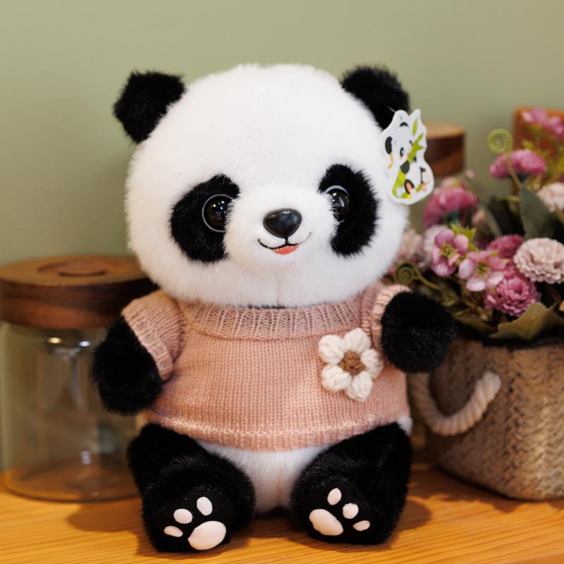 Chengdu panda doll plush toy clothing doll travel souvenir birthday gift