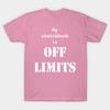 T Shirt Women Off Limits White Text Harajuku Print Kawaii Tshirt Summer Short Sleeve Female T-Shirt Top Tee