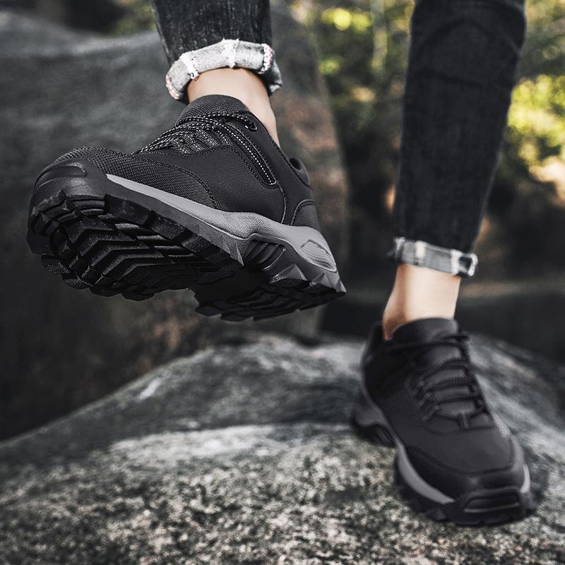 2025 Autumn New Men's Sports Shoes Fashion Trend Single Shoes Outdoor Hiking Shoes Platform Large Size Men's Shoes