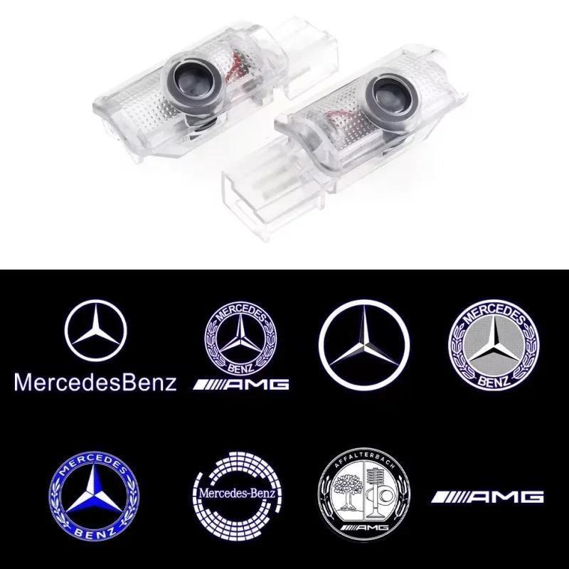 2-4pieces Door Welcome LED Light, Laser Light For Mercedes Benz X164 W215 W164 R GL ML M Class 4MATIC ML300 ML500 R300 R320