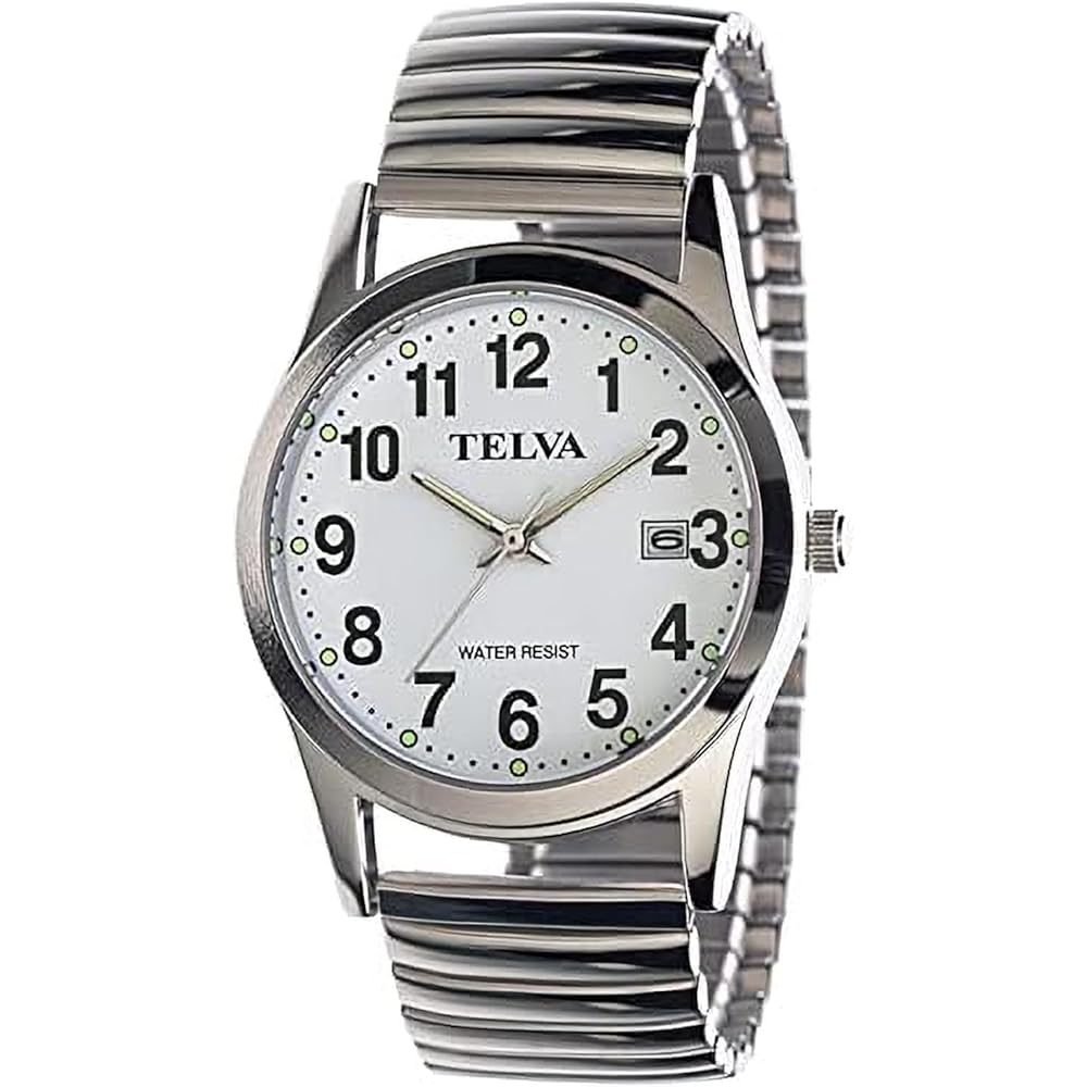 Crepha Analog Quartz Women s Watch 3ATM Water Resistant Calendar Function Stainless Steel Band 14mm White Silver