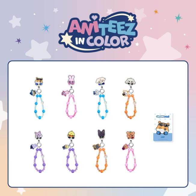 

Pre-order ATEEZ ANITEEZ IN COLOR Official MD Phone Tag Beads Strap JJONGbear