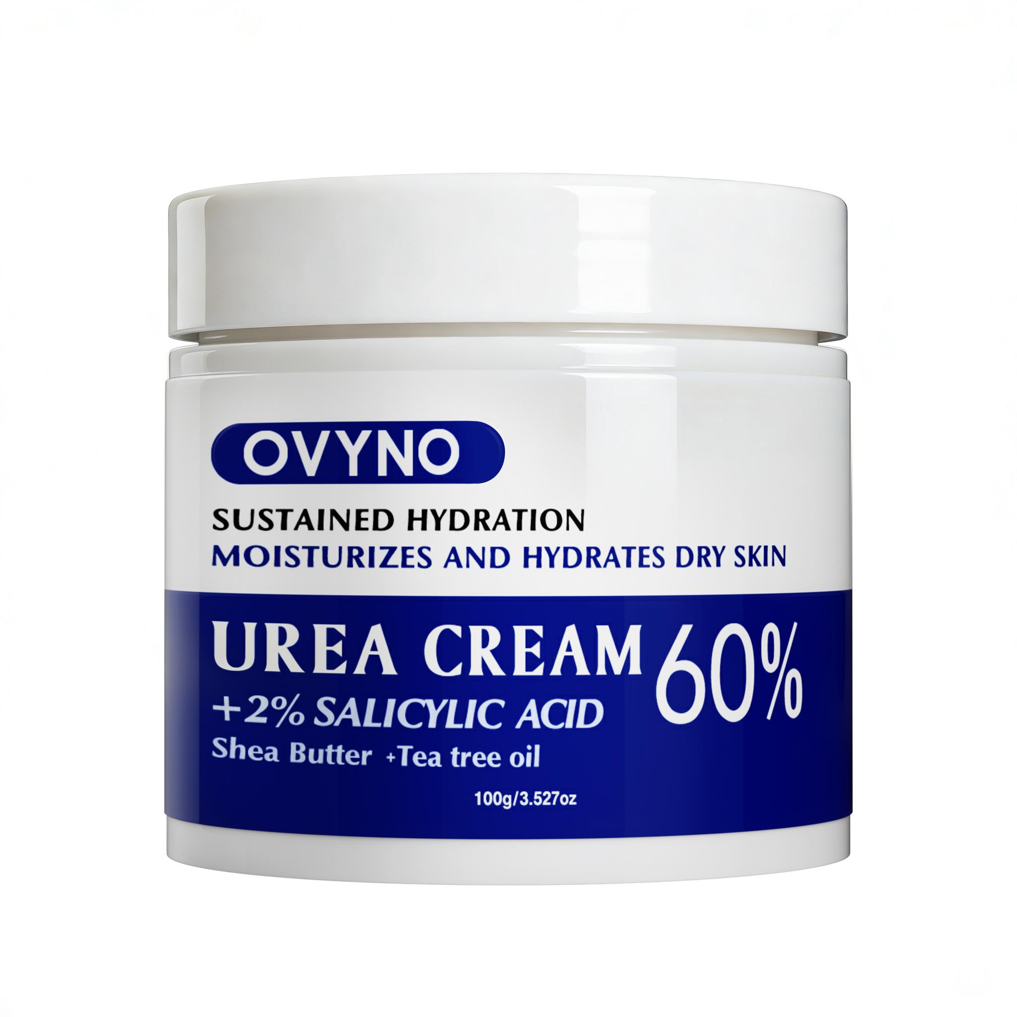 Крем с мочевиной 60%, 100 г, Для загрубевшей кожи стоп и рук, Богат маслом жожоба, маслом чайного дерева, Помогает успокоить и смягчить кожу, Низкое раздражение, Высокое увлажнение,