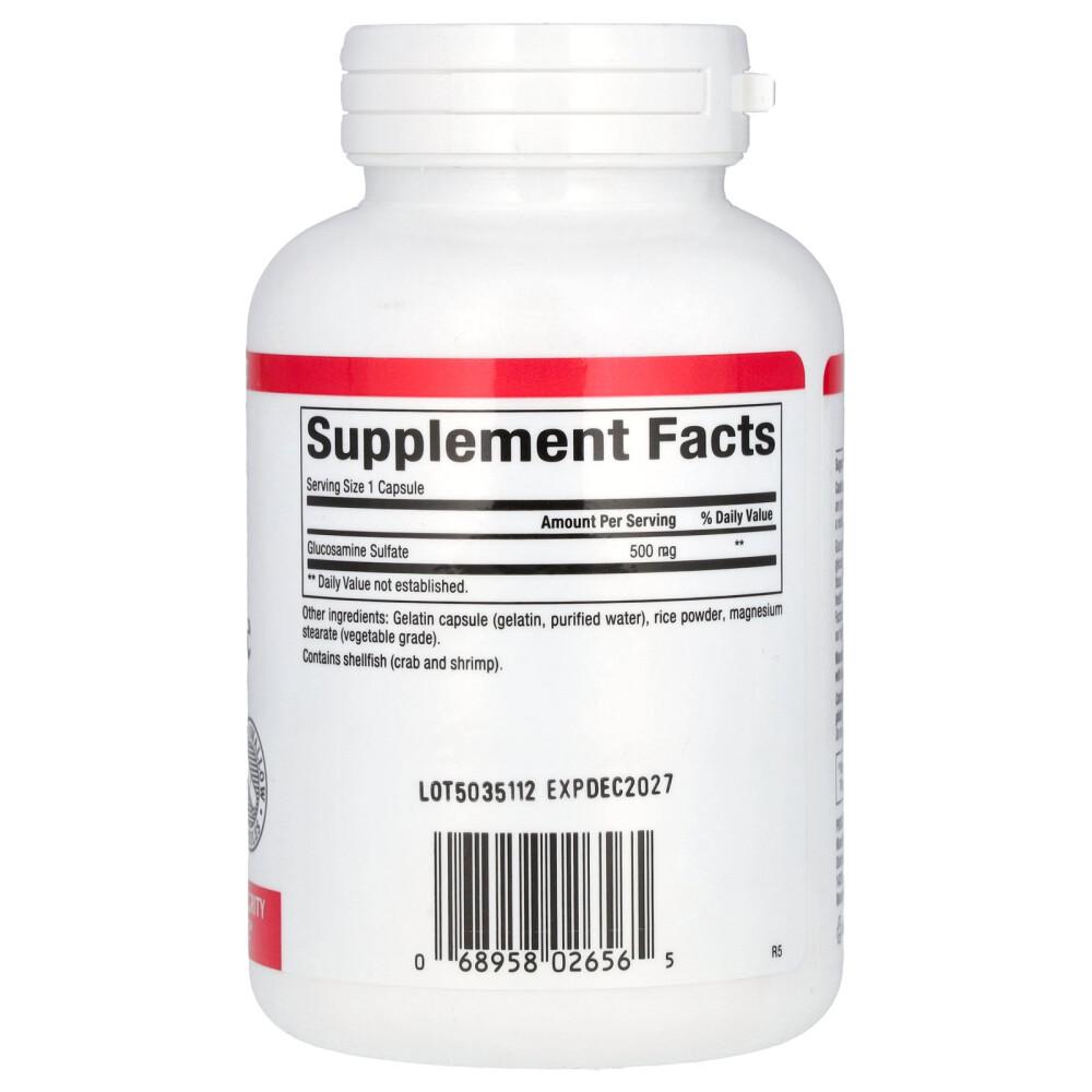Natural Factors Glucosamine Sulfate 500 mg 180 Capsules