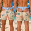 Funny 3D Print Padded Buttock Underwear Designs Swim Trunks For Men Hawaii Theme Style Quick Dry Blue Stripe Beach Shorts Hot