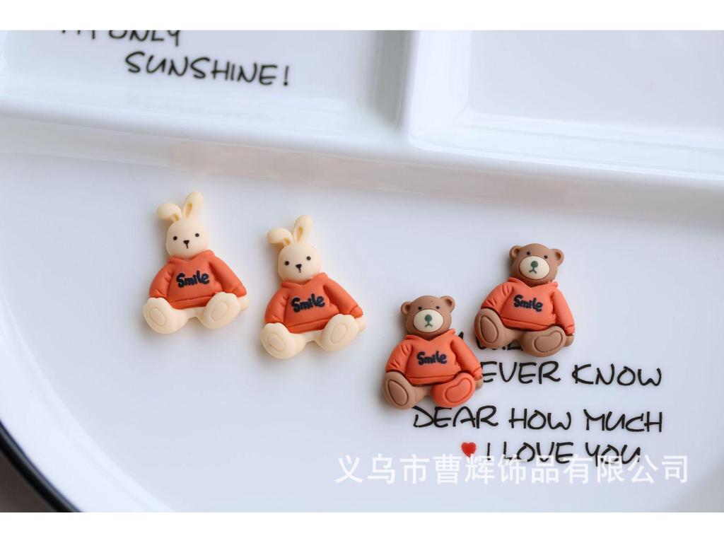 Bijuterii și accesorii pentru huse de telefon cu desene animate drăguțe cu ursuleț de iepuraș