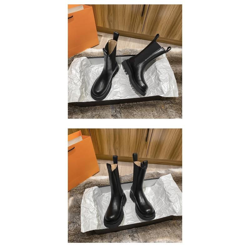 Martensky pro ženy v britském stylu se silnou podrážkou a zvýšenou výškou uvnitř malé postavy