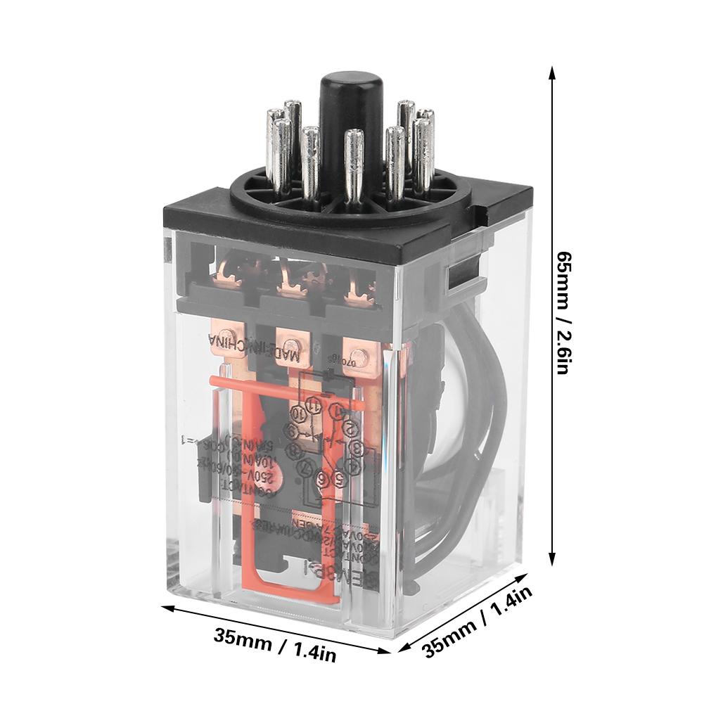 MK3P I AC 220V General purpose Electromagnetic Electric Relay 11 Pins 10A 3Z