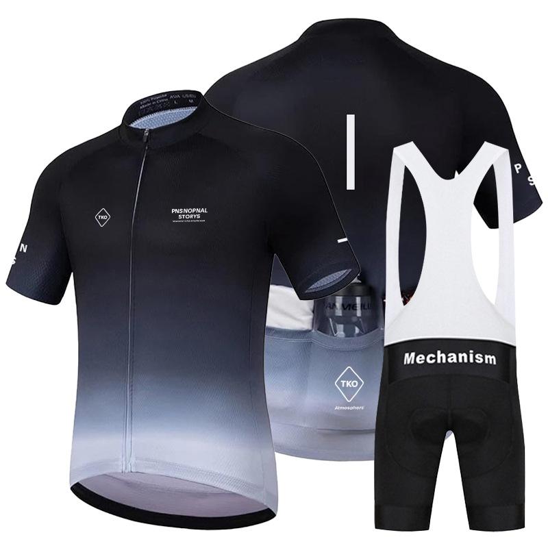 

Bicycle Short-sleeved Suit, Road Mountain Bike Suit, Bicycle Clothes, Quick-drying Milk Shredded 2026 Summer Breathable Cycling Suit Suit XS