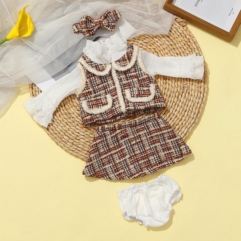Doll Clothes for 55cm 21.65inch Reborn Doll Clothes Accessories Elegant Fashion Dress Set Reborn Baby Dolls Clothing Accessories