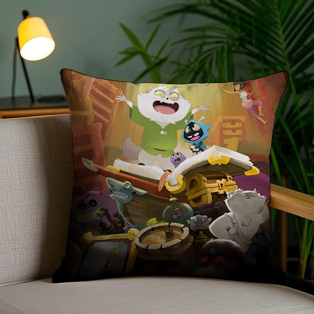 Game D-Dofus Cushion Cover Soft Short Plush Double-Sided Printing Home Decor Machine Washable Pillow Case Gift
