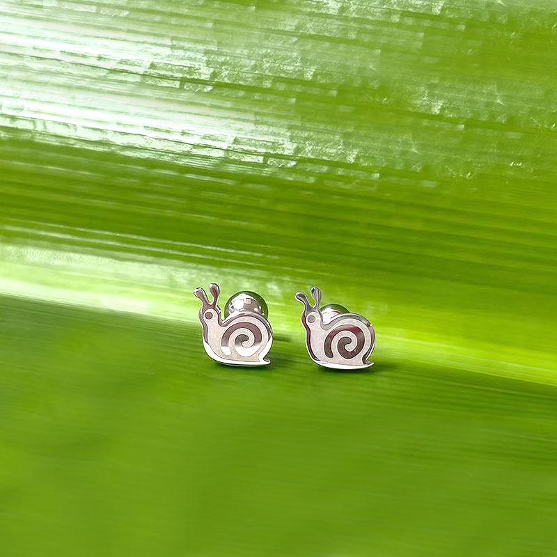 

Stainless Steel Cute Snowman & Giraffe Studs with Clover & Mushroom Design