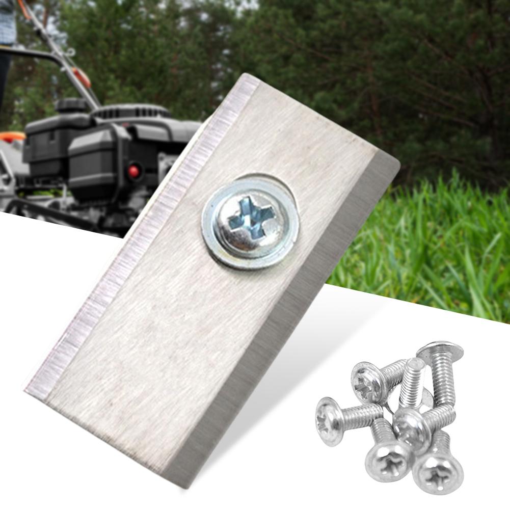 90-18x Lawn Mower Cutting Blade Set Stainless Steel Single Hole Lawn Mower Blade Blade Screws Kit for Worx Landroid Lawn Mowers