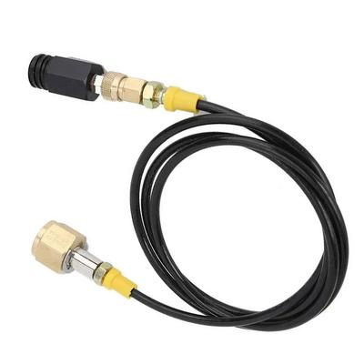Replacement Tank Hose for Soda 1 5M with W21 8 14 DIN477 Adapter Brass Connector and Nylon Hose for Reliable Performance