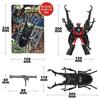 Verwandelbarer Insektenroboter, Insektenspielzeug, Verwandelbarer Roboter, Verwandelbarer Roboter, Mushirobo, 3D-Puzzle-Roboterspielzeug. Das ist cool! (Hirschroboter)