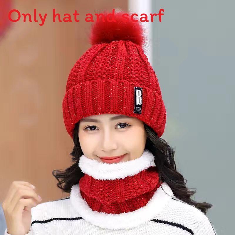 Knitted Winter Hat With Plush Balls And Letter Decorations For Outdoor Daily Use