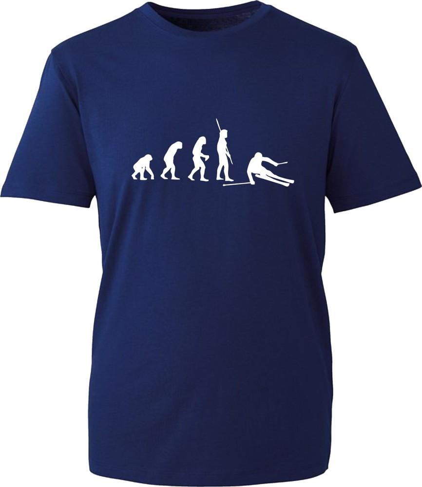 Evolution Of Ski TShirt Huunisex Evolution Funny Skiing Lovers Unisex Gift Tee Top S