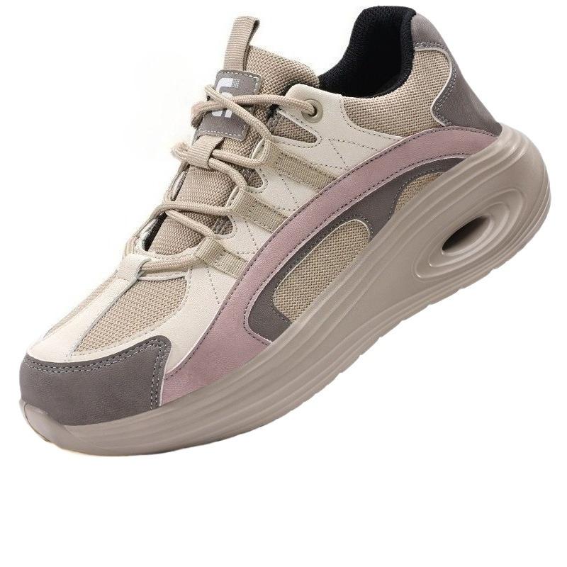 

Женская защитная обувь с дышащим стальным подноском, противоударная, устойчивая к проколам, легкая, удобная и безопасная, летняя рабочая обувь 42