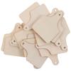 40pcs With Ropes Unfinished Wooden Cutouts Unfinished Blank Cow Ear Tags Cutouts Wooden 2.5x2in Farmhouse Blank Home Party