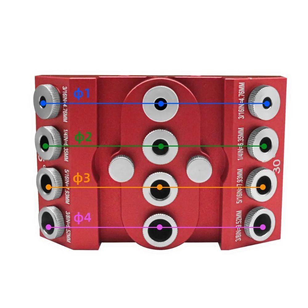 30/45/90 Degree Drill Hole Guide Jig Aluminum Zinc Zinc Alloy Woodworking Hole Drill  Wood Post