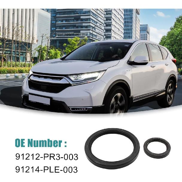 ACROPIX Kurbelwellen-Wellendichtring Satz Vorne Hinten Passend für Honda CR-V - 2 Stück Schwarz