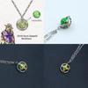 Zeppeli Jojo Gyro Green Rotating Anime Necklace Metal Cartoon Themed Peripheral