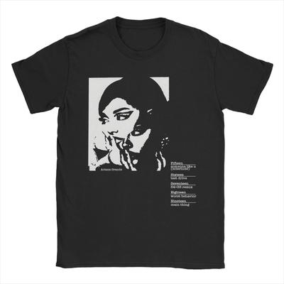 Harajuku T Shirt Summer Ariana Grande Double Vision Deluxe T Shirts Cotton Tee Shirt for Couple Loose Short Sleeve Clothes