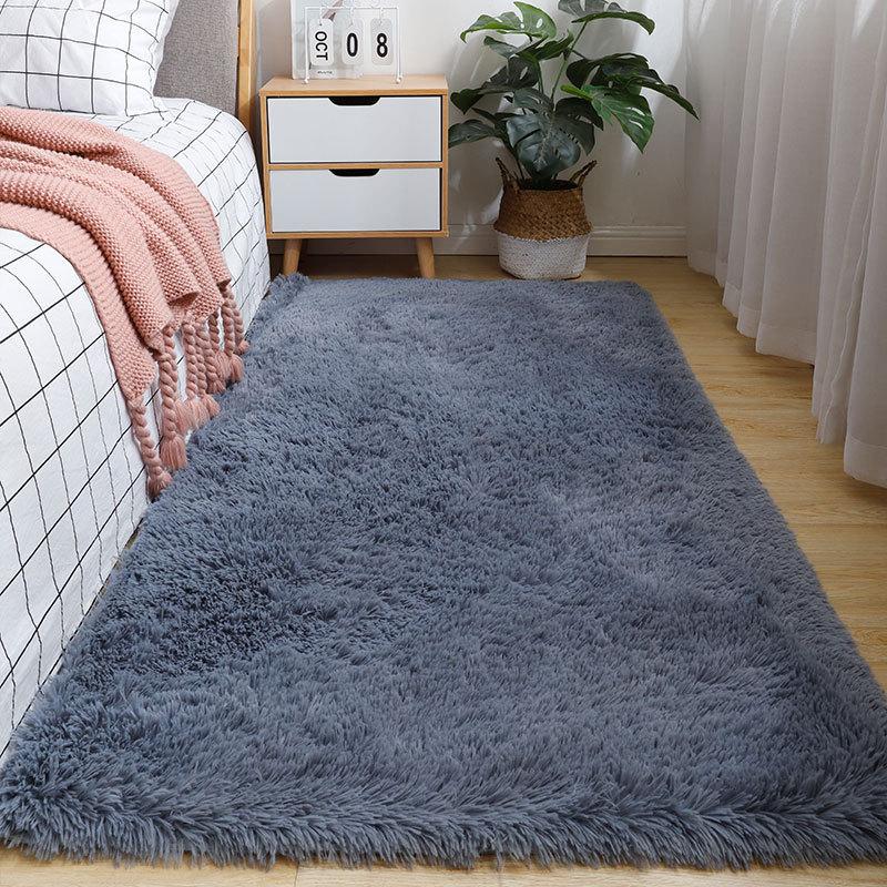 White Fluffy Hall Carpet Modern Living Room Bedroom Home Decor Large Mats Thickened Non-Slip Girl Children's Room Pink Furry Rug