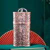 Portable Outdoor Keychain Ashtray - Fashionable Mini Metal Cigar Drawer Ashtray for Home Use - Practical and Convenient Design