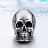 Beier Einzigartig 316L Edelstahl Neuankunft Super Punk Goldfarbe Totenkopf Biker Anhänger Halskette Mode Charme Schmuck BP8-216