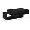 Coffee Table Black 105 X 55 X 32 Cm Engineered Wood